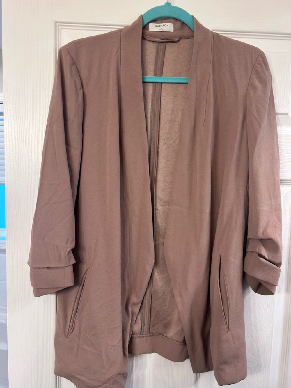 Babaton Dusty Mauve Open Blazer